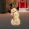 Northlight 3D Lighted Festive Snowman Outdoor Christmas Decoration - 46" - Warm White LED